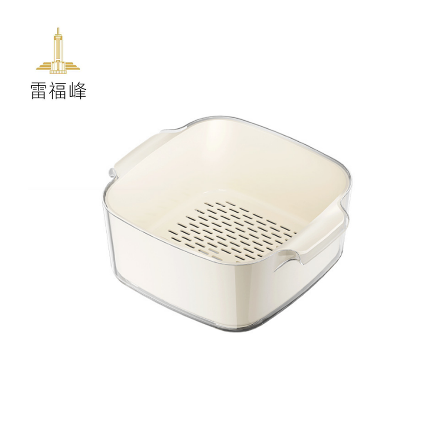 雷福峰厨房沥水篮双层洗菜盆大号/套高清大图