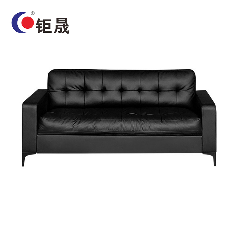 钜晟 现代简约 办公沙发 商务接待西皮三人位沙发 JS-007