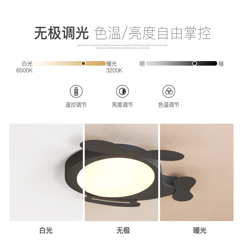 七只蚂蚁 儿童灯简约现代吸顶灯LED铁艺儿童灯北欧卡通灯具简约现代儿童灯创意个性护眼男孩女孩卧室房间吸顶灯