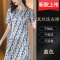 杭州真丝连衣裙女年夏季新款印花大码中年妈妈桑蚕丝裙子