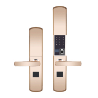 智雅家 S105指纹锁家用防盗门智能密码电子门锁自动滑盖指纹刷卡解锁手机APP通用智能门锁 红古铜