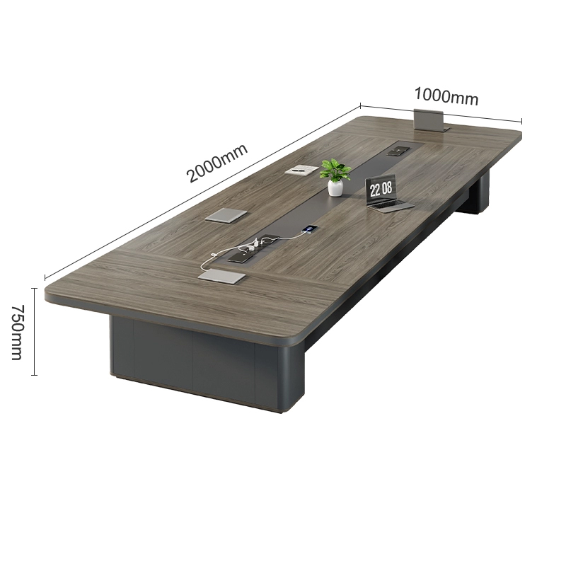 中豫鑫泽 ZYXZ5030129 会议桌简约现代长方形办公室小型会议桌 2.0米单桌高清大图