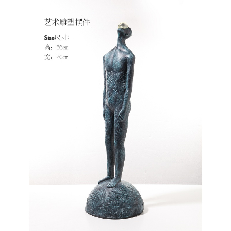 摆件家居饰品抽象人像酒店别墅售楼处玄关艺术品 艺术雕塑人物-全身式