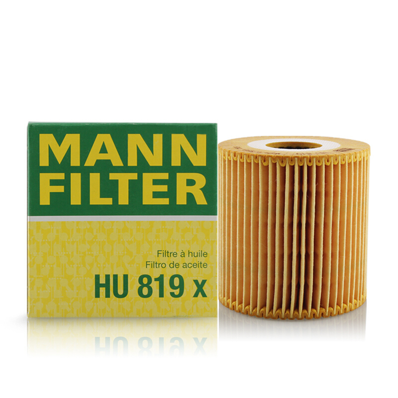曼牌(MANN)机滤HU819X适配14款沃尔沃亚太XC/06-08款进口S80II /06-13款XC90