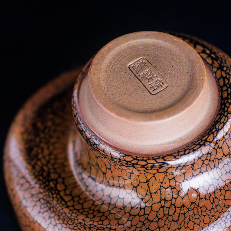 铭陶满堂建盏主人杯高端陈叶琦纯手工鹧鸪斑天目盏品茗杯原矿茶盏