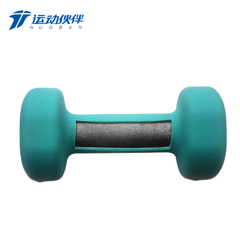 运动伙伴 4LB磨砂浸塑哑铃 HB1404*(一支装)