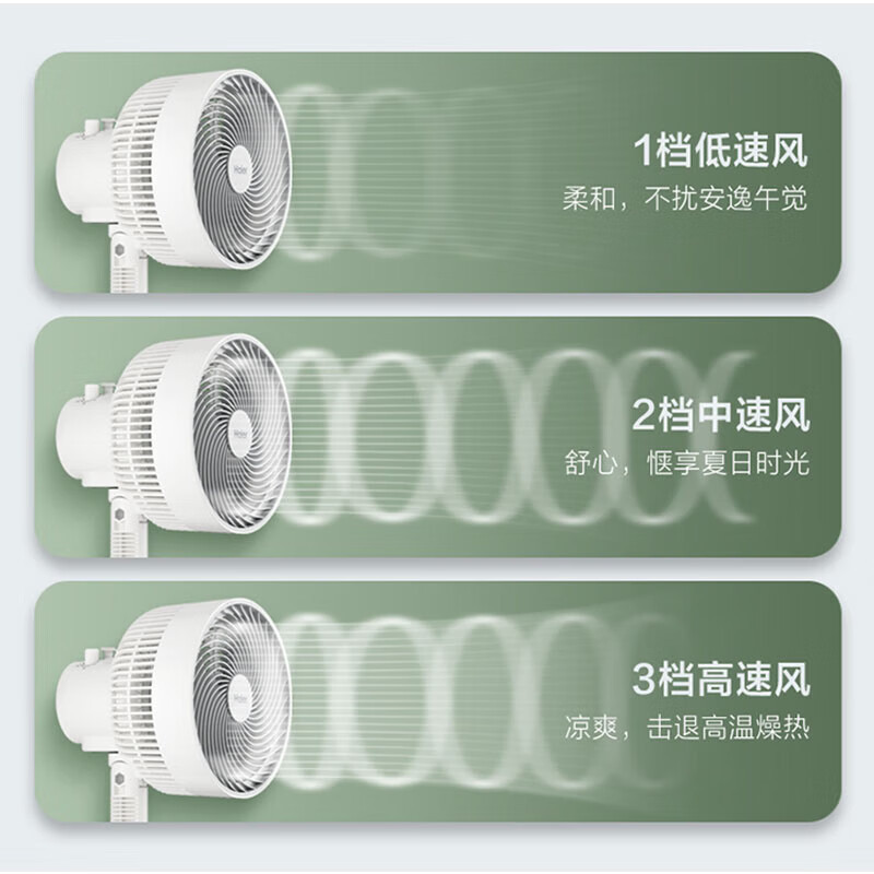 海尔 HFX-J2312A 商用电器 空气循环扇 家用落地扇 大风力台立两用高清大图