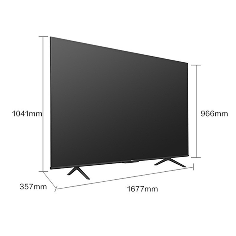 海信 (Hisense) 75E3F 75英寸 4K 超高清 悬浮全面屏 智能防抖 液晶电视机