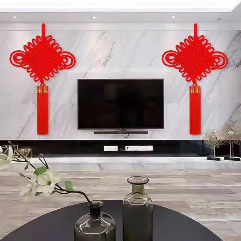编织绒布中国结 1.5线20盘中国结高清大图