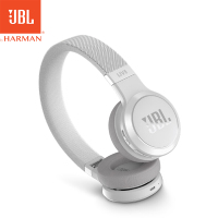 JBL LIVE 400BT 智能语音AI无线蓝牙耳机/耳麦 头戴式+运动耳机 有线耳机通话游戏耳机 白色