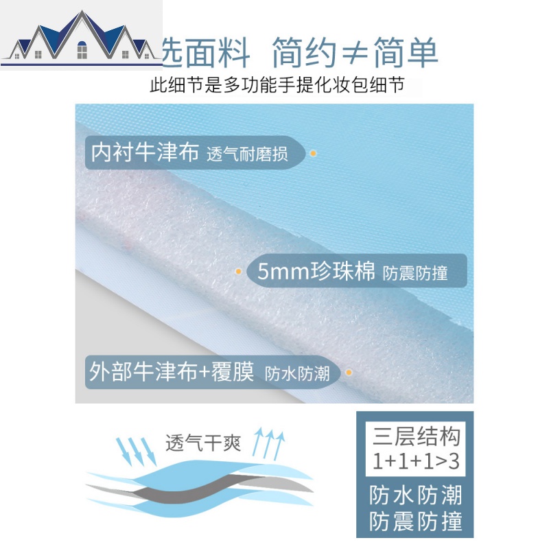 网红ins风超火化妆品收纳包洗漱收纳包化妆箱化妆包女便携大容量 三维工匠高清大图