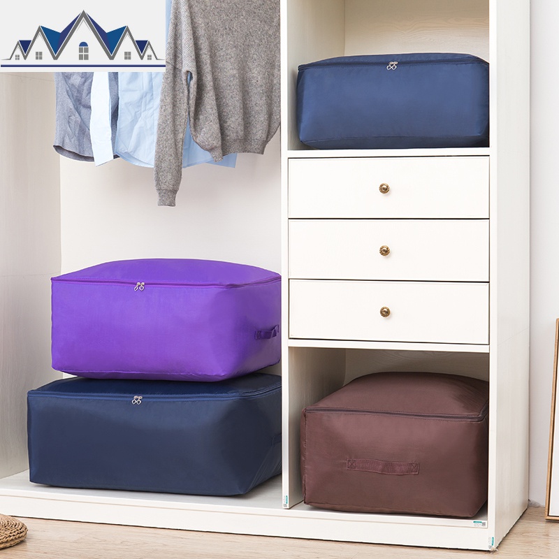 牛津布棉被子收纳袋超大防潮整理袋搬家收纳装衣服行李打包袋 三维工匠收纳箱高清大图