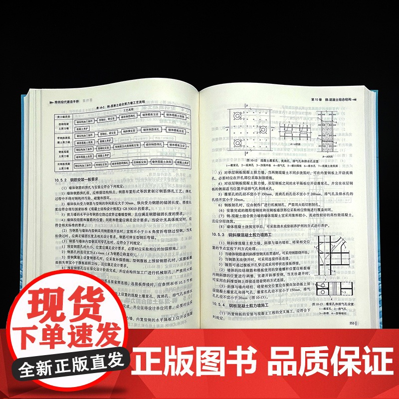 正版 简明现代建造手册 吴迈 施工管理 建筑物定位放线 监测 基坑工程 地基 脚手架 砌筑 钢筋 模板 混凝土工程高清大图