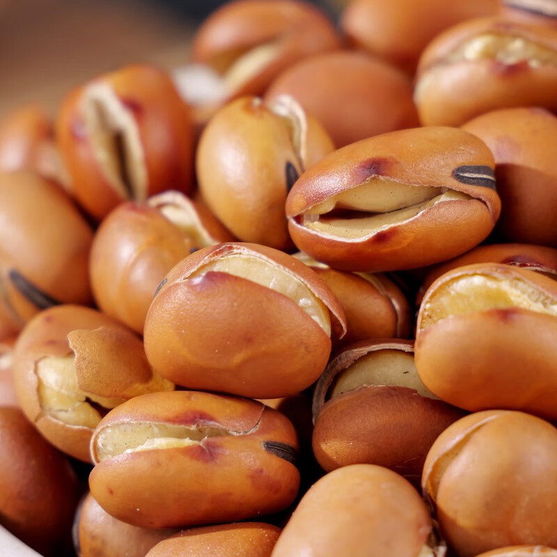 张二嘎 休闲零食小吃 炒货特产豆瓣蚕豆 坚果干果崩豆 238g*3包高清大图