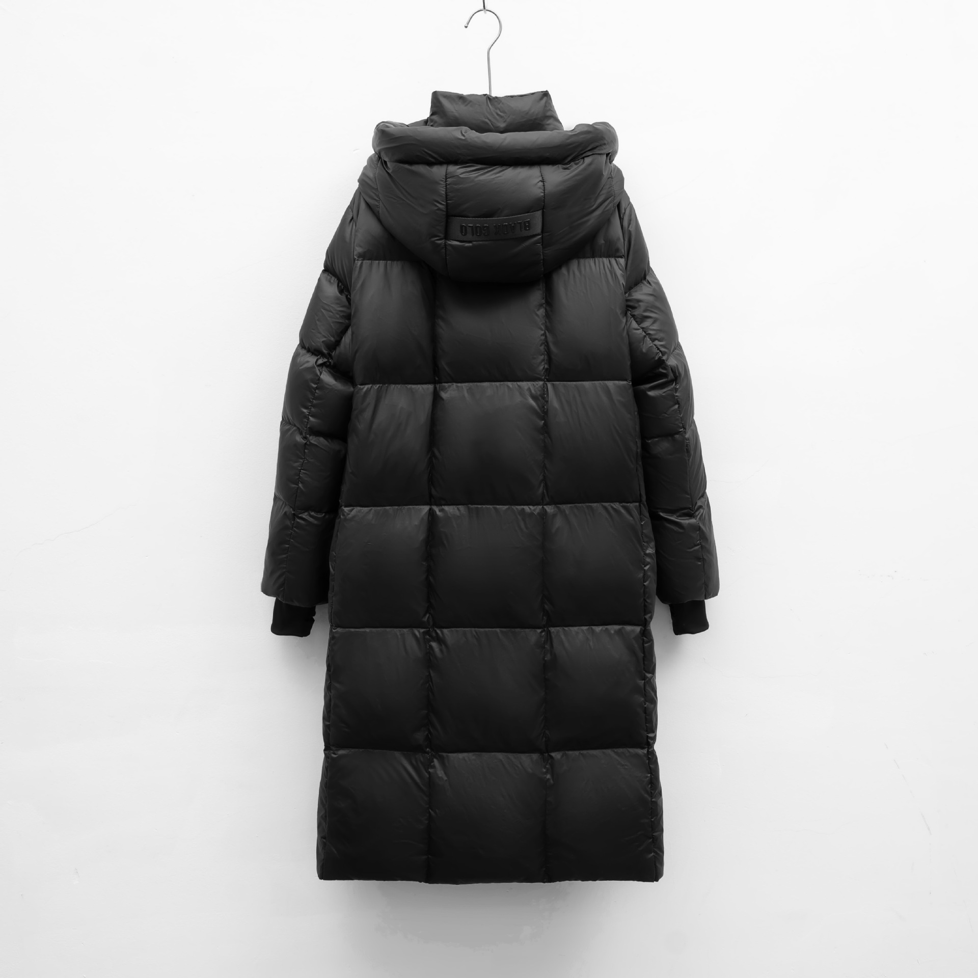 长款黑钻东北防寒羽绒服女新款黑珍珠加厚过膝情侣外套潮高清大图