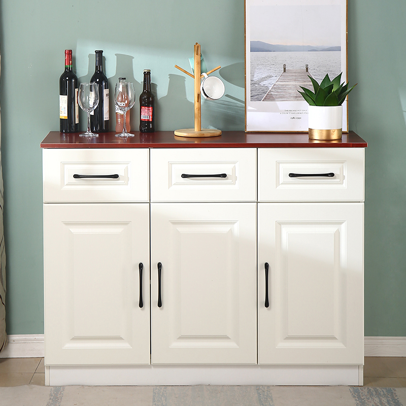 三金鑫餐边柜北欧现代简约厨房碗柜板式置物架茶水柜客厅边柜储物柜