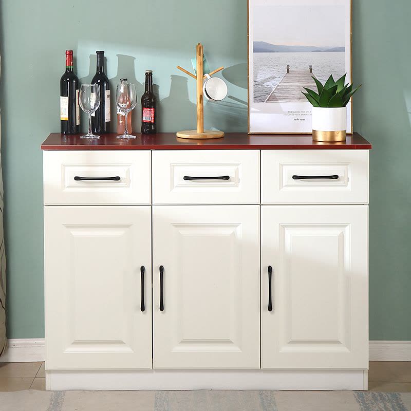 三金鑫 餐边柜北欧现代简约厨房碗柜板式置物架茶水柜客厅边柜储物柜图片