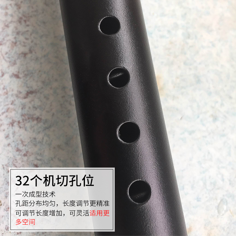 窗帘伸缩杆免打孔超长单杆卧室简易安装晾衣杆窗帘杆卫生间挂杆 白色加粗3.1-3.6米增压款送20环