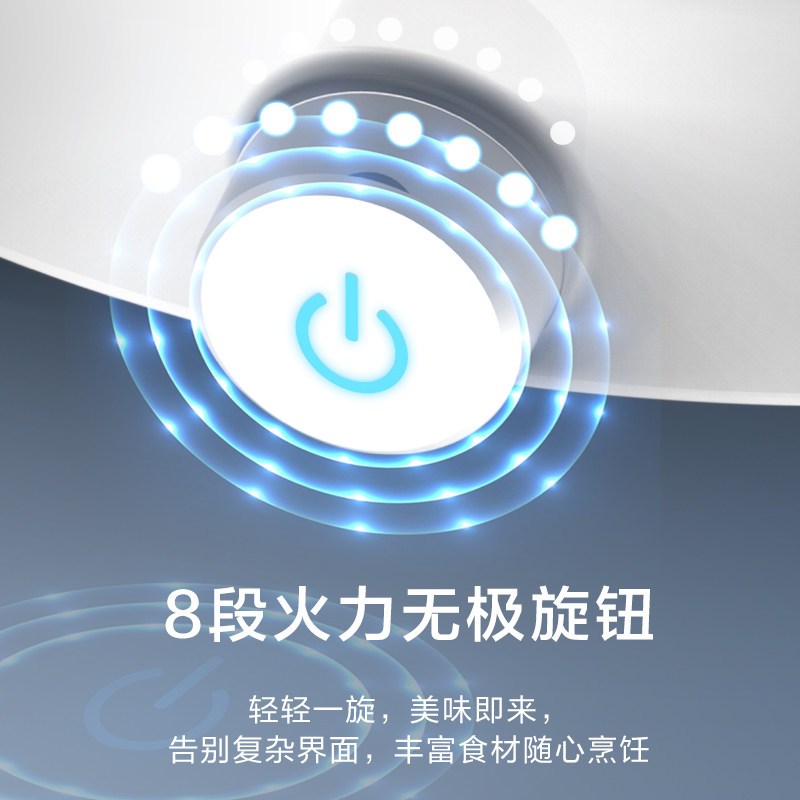爱仕达(ASD)-F 圆灶系列电磁炉 一体微晶面板圆形电磁炉 8段火力 白色 AI-Y22J213高清大图