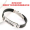 可调大小学生情侣手链字情侣手链定制同学刻字手链闺蜜定制手链 扣子款黑色(自定义刻字送戒指)