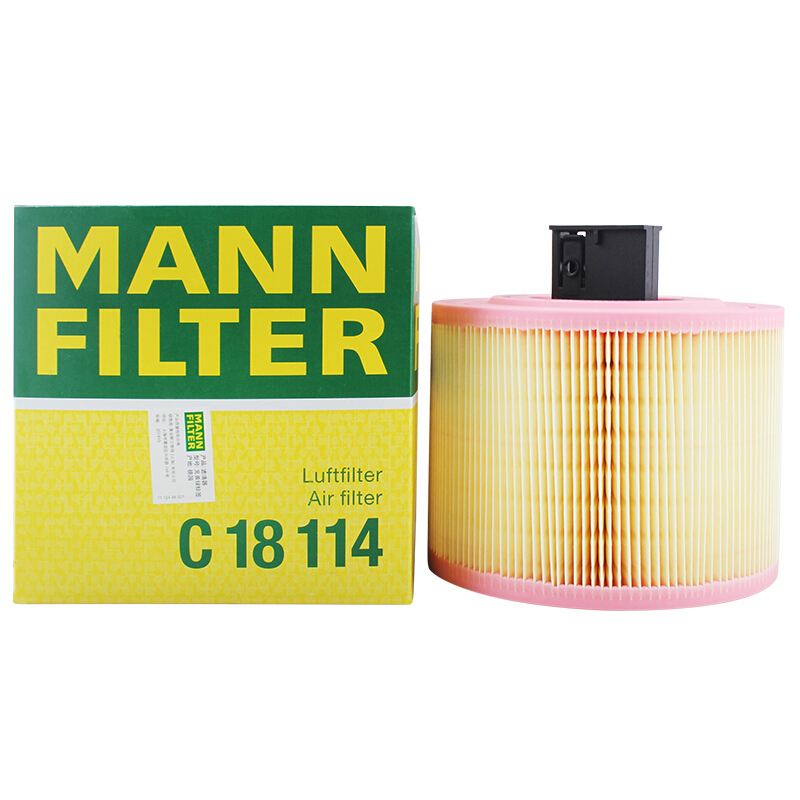 曼牌(MANN)空气滤C18114适配08款宝马130i/04-12款325i/330i/10款X1(E84)