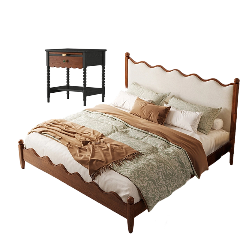 怡卓欧床+床头柜组合套高清大图