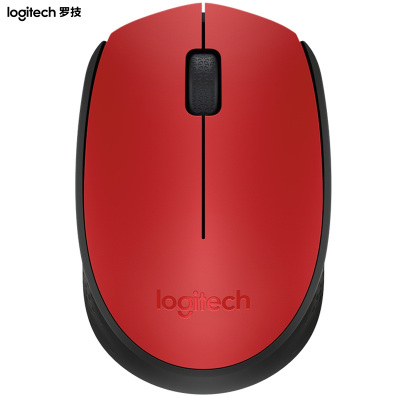 罗技(Logitech)M170无线鼠标光电鼠标笔记本苹果台式机电脑便携商务家用办公游戏入门级 红色