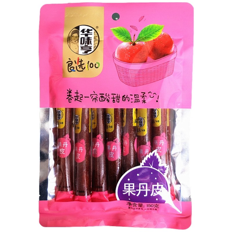 华味亨果丹皮150g*5袋 办公居家休闲零食