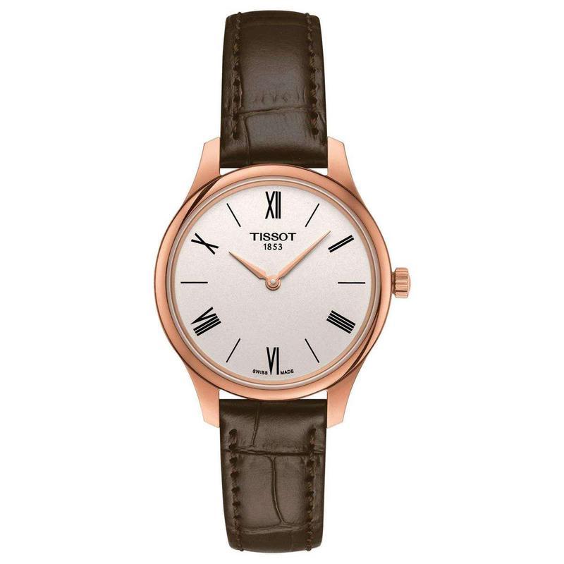 天梭tissottradition经典时尚女士石英手表t0632093603800