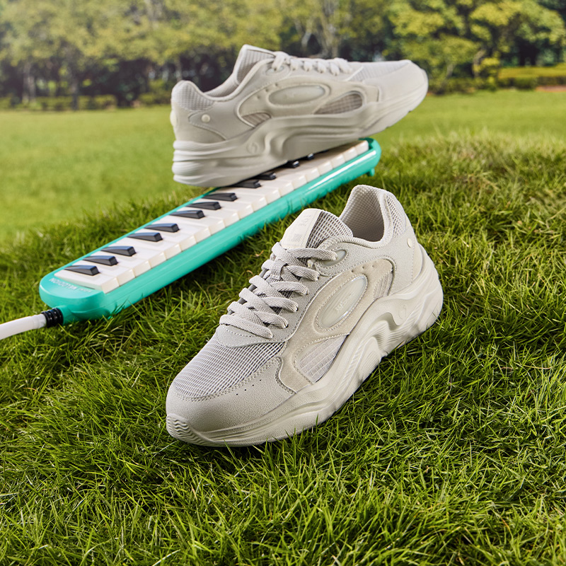 云舒5丨361°运动鞋男轻便厚底网面透气休闲老爹鞋鞋子男鞋高清大图