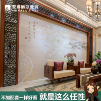 蒙娜丽莎瓷砖9001800陶瓷薄板彩雕背景墙电视沙发书房墙客厅新中式荷