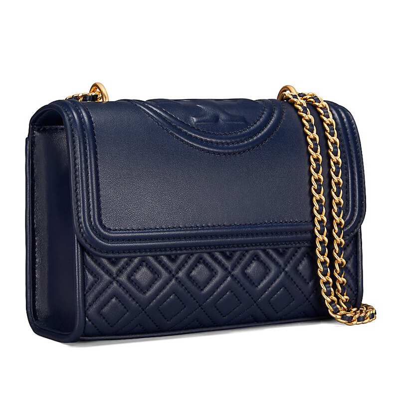 TORY BURCH 托里·伯奇 品 斜挎包 女款藏青色皮质单肩包斜挎包43834 403简约 藏青色