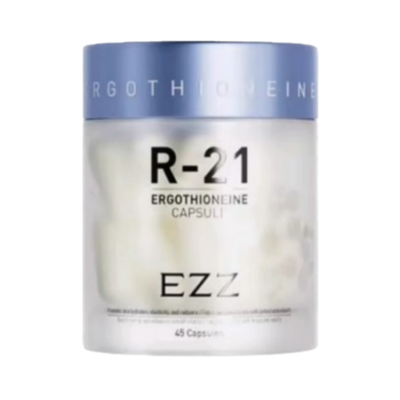 EZZ麦角硫因时光胶囊瓶玻尿酸R-21胶囊 新西兰原装进口 99%高纯度淡化细纹胶原蛋白45粒高清大图