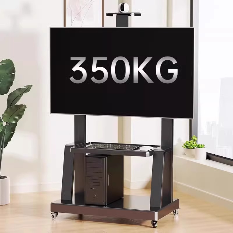 电视机移动支架落地推车一体机适用于小米海信等立式通用带轮挂架高清大图