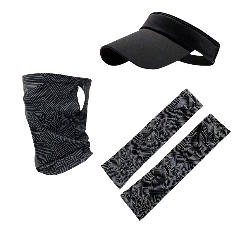 万山宏业 冰袖 面巾 太阳帽 防嗮三件套 FS04/套
