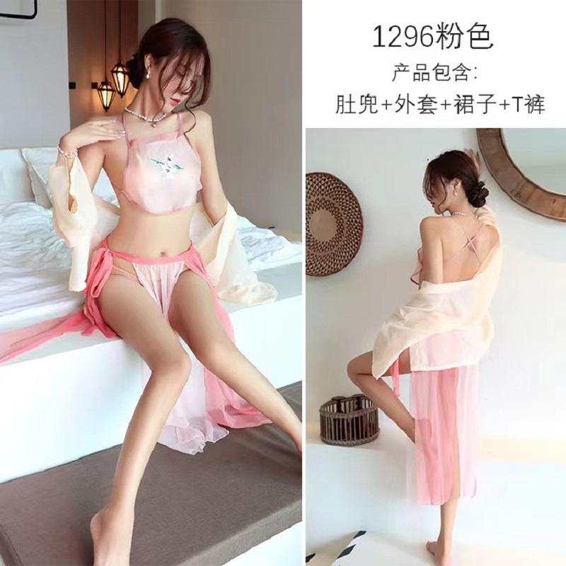 长夜漫漫情趣内衣女性感制服古风汉服诱惑大码古装睡衣成人用品520高清大图