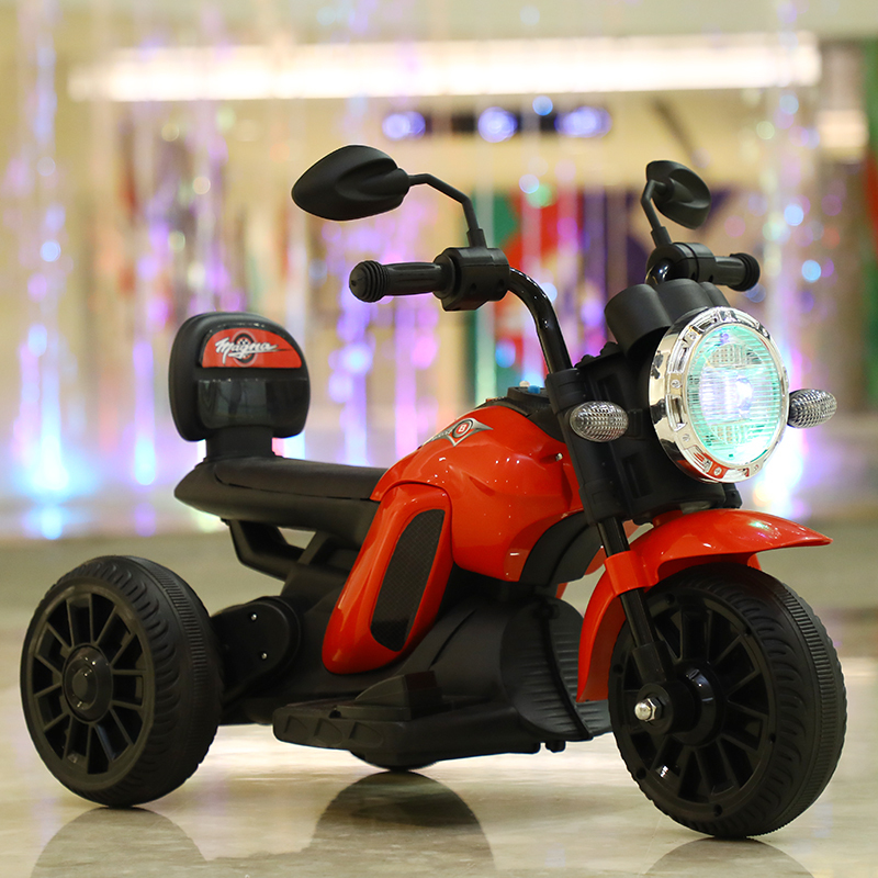 儿童电动摩托车男女宝宝玩具车可坐人小孩充电三轮车带遥控电瓶车