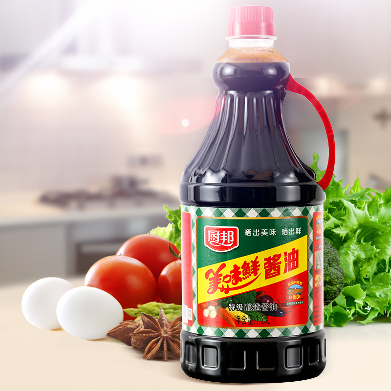 厨邦美味鲜酱油 特级酱油酿造生抽1.25L