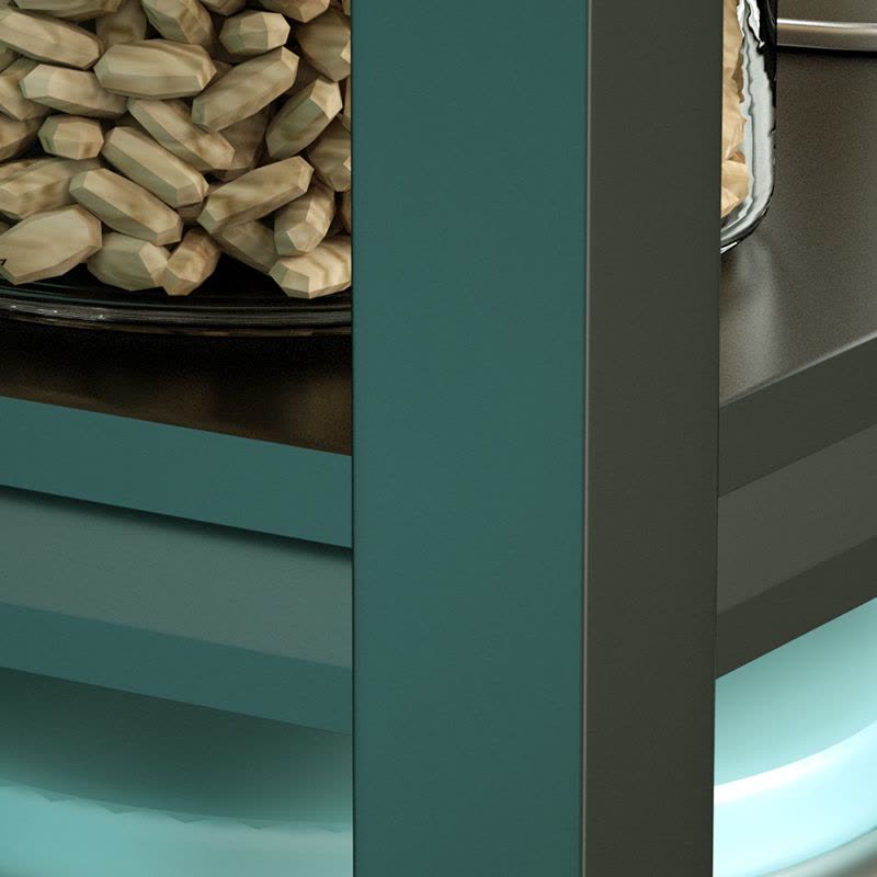 鑫环境 落地置物架置物架多层冰箱收纳架货架锅具微波炉烤箱储物架子厨房用品架折叠置物架图片