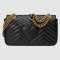 GUCCI 古驰女包 MARMONT系列牛皮双G绗缝女士单肩包443497系列26cm*15cm*7cm