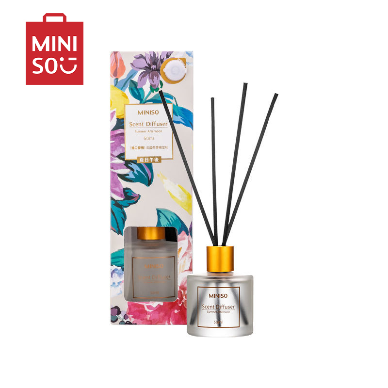 名创优品(miniso) 净化空气清新剂无火香薰精油家用卧室室内[夏日午后50mL 花香]