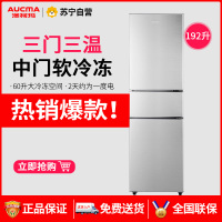 澳柯玛(Aucma)192升双门冰箱冰箱小型家用节能静音中门软冷冻租房宿舍BCD-192MH