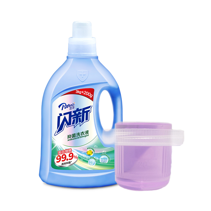 芭菲闪新亮白增艳抑菌洗衣液3.2kg/瓶高清大图