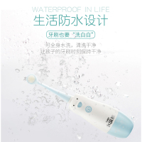 小浣熊(Coati)儿童婴儿电动牙刷 防水自动低震声波软毛儿童牙刷+2支替换刷头 3-12岁 非充电式 送儿童牙膏