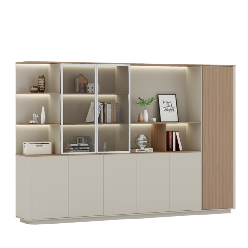 铭思达书柜展示柜六门台高清大图