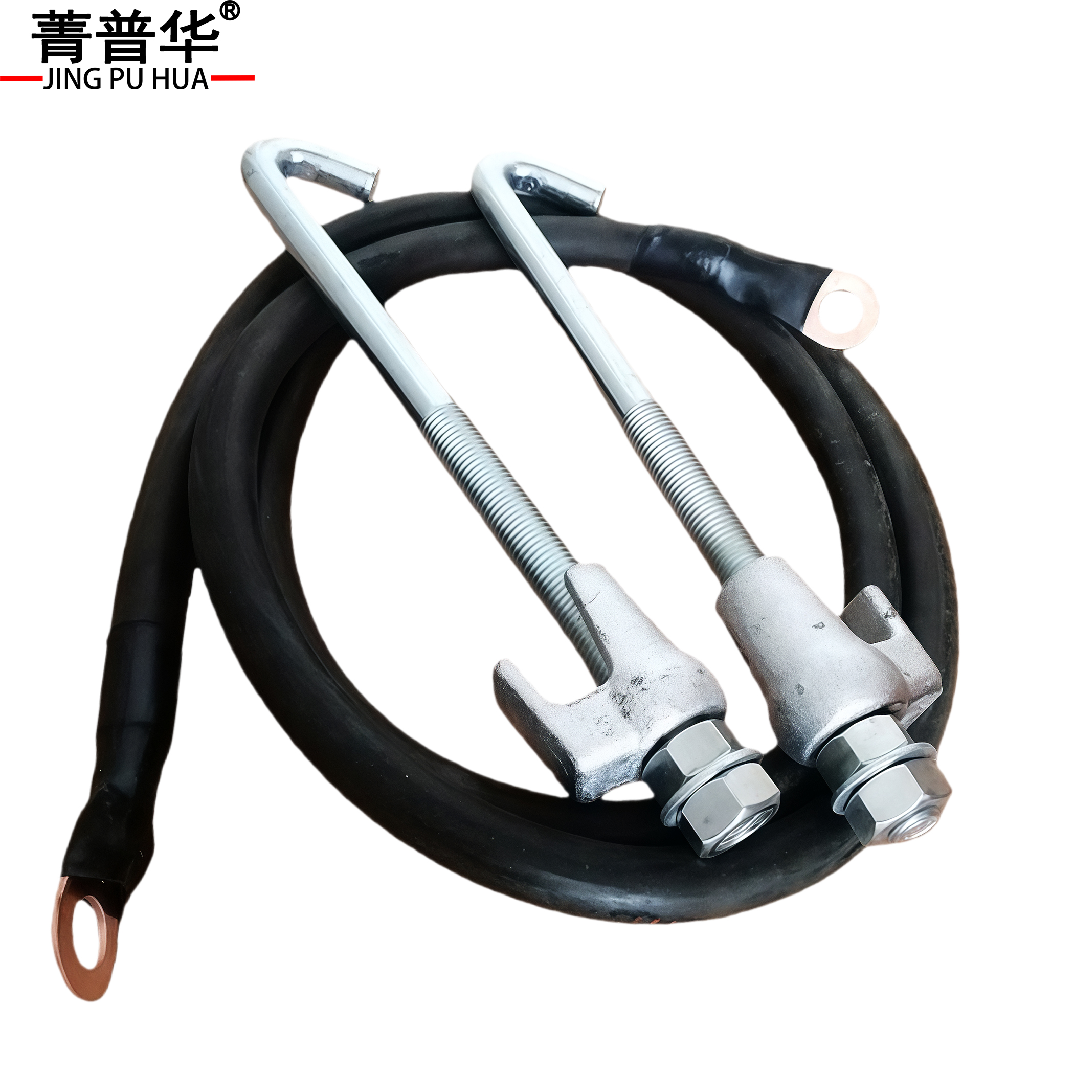 铜导线回流线70平方带卡具高清大图