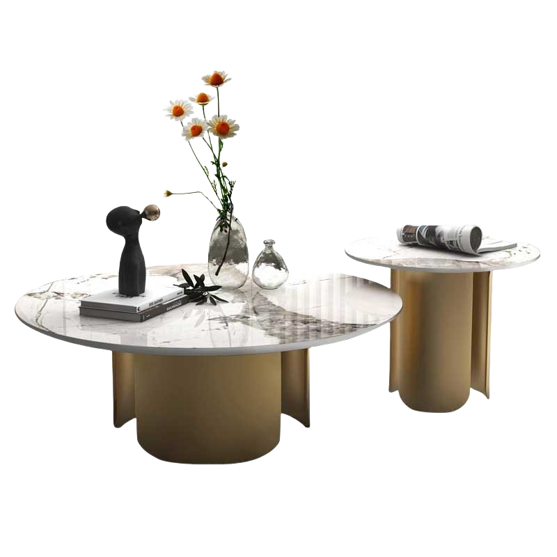 铭思达岩板茶几茶几组合套高清大图