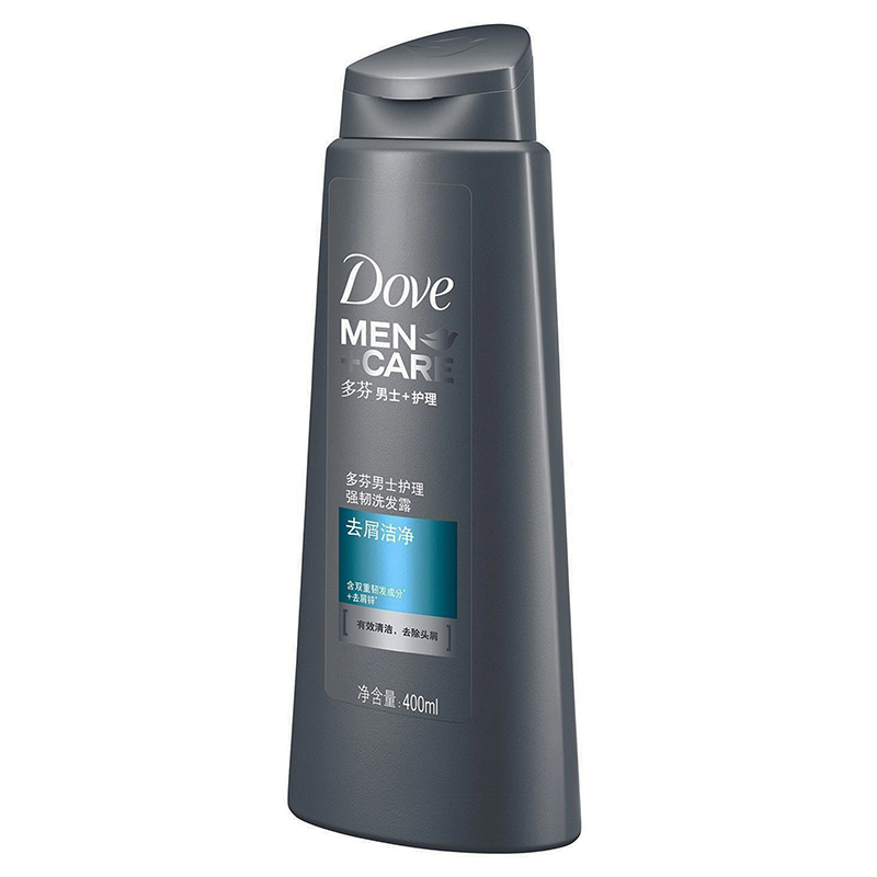 多芬(Dove)洗发水 男士+护理 强韧洗发露 去屑洁净400ml【联合利华】