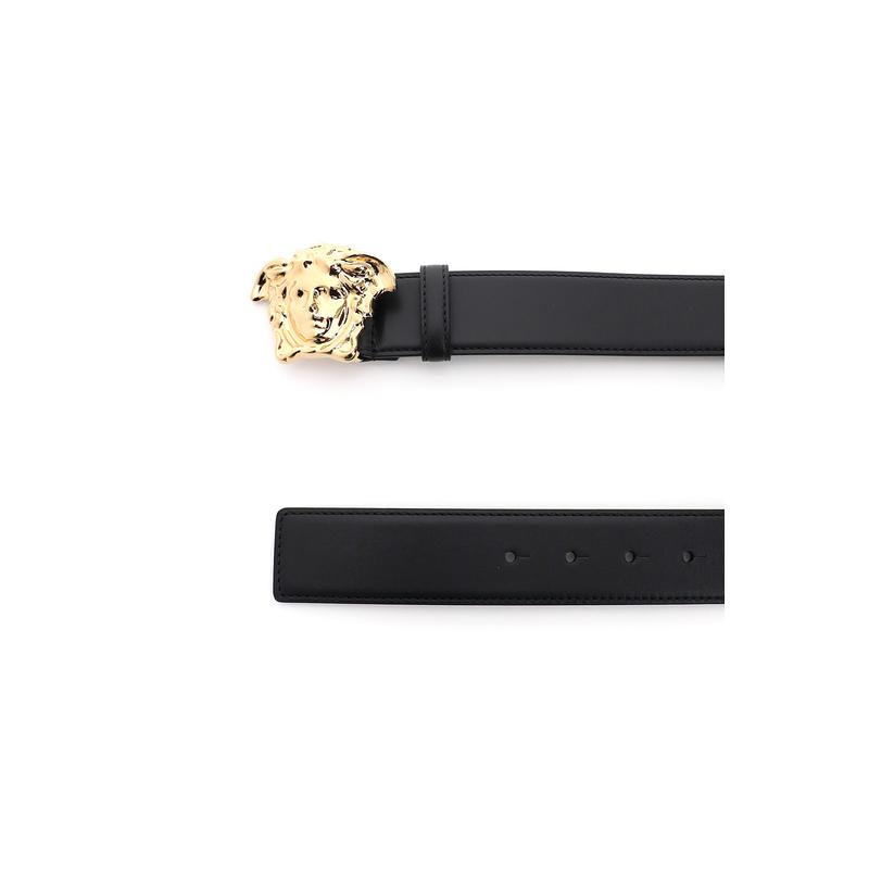 Versace男士小牛皮时尚腰带金属扣设计精致百搭款式高清大图