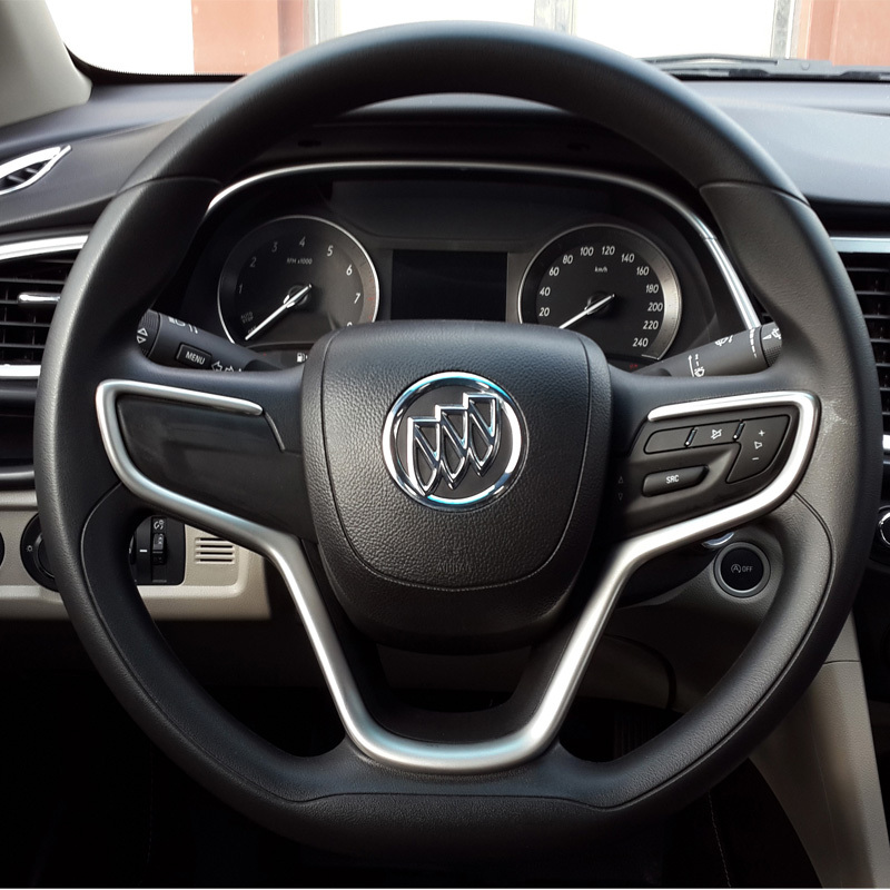 新英朗专用内饰装饰19款阅朗1518款17款别克英朗方向盘亮片改装后排出